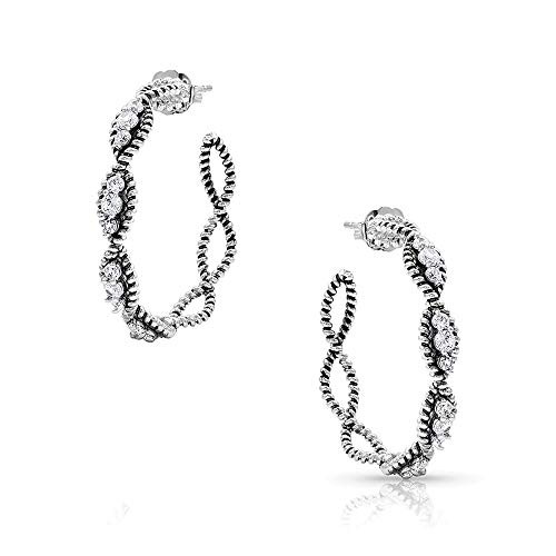 Montana Silversmiths Dueling Ropes Hoop Earrings
