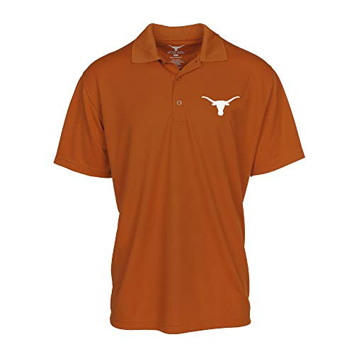 NCAA Texas Longhorns Mens Silhouette Polo  Texas Orange  4X Large