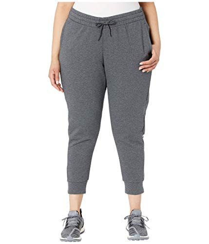 adidas Women s Essentials Pant Dark Gray Heather Purple Tint 4X