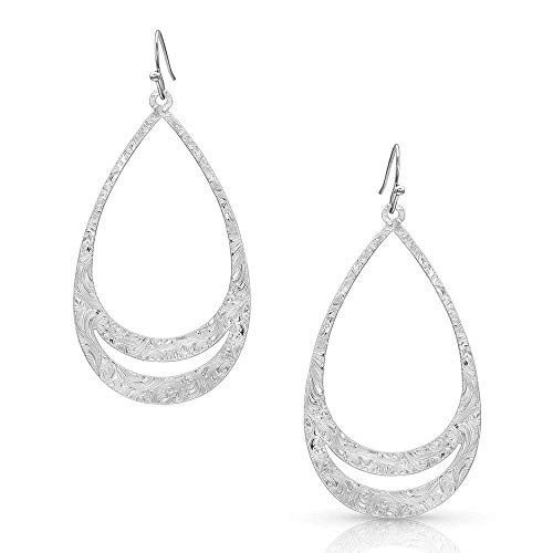 Montana Silversmiths Think Twice Teardrop Earrings
