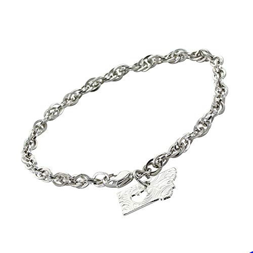 Montana Silversmiths I Heart Montana State Charm Bracelet