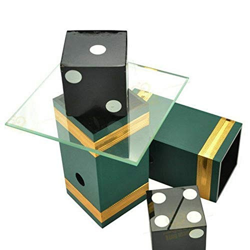 kingmagic Dice Penetration Glass Magic Trick Illusions