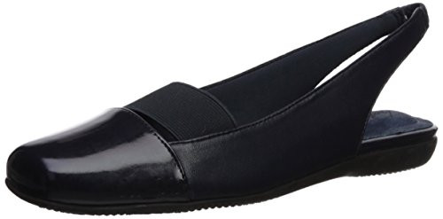 Trotters Women s Sarina Ballet Flat  Navy Navy  6 0 W US