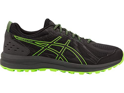 ASICS Men s Frequent Trail Running Shoes  10 5M  Black Green Gecko