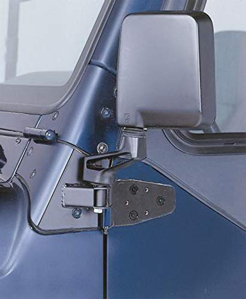 RAMPAGE PRODUCTS 8691 Black Mirror Relocation Bracket for 1997 2002 Jeep Wrangler TJ Pair RAMPAGE PRODUCTS 8691 Black Mirror Relocation Bracket for 1997 2002 Jeep Wrangler TJ Pair