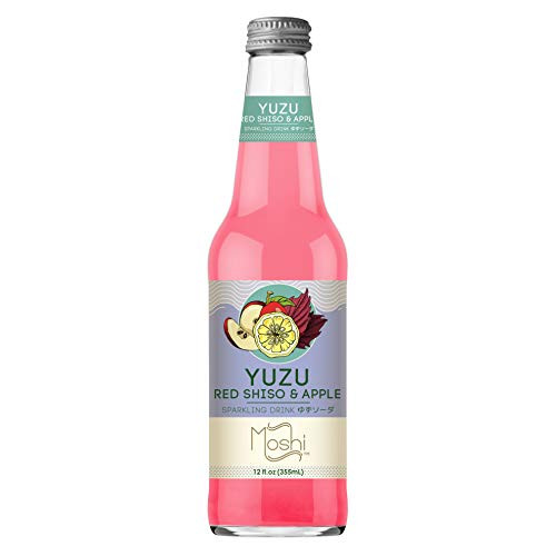 Moshi Yuzu Red Shiso   Apple Sparkling Drink   12 oz  12 Glass Bottles