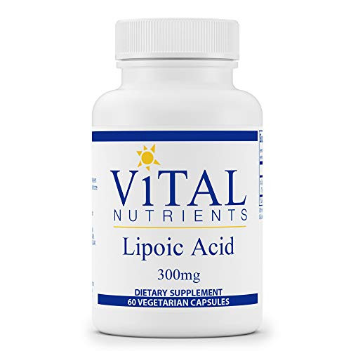 Vital Nutrients   Lipoic Acid   Multi Purpose Nutrient and Powerful Antioxidant   Blood Sugar Support   60 Vegetarian Capsules per Bottle   300 mg