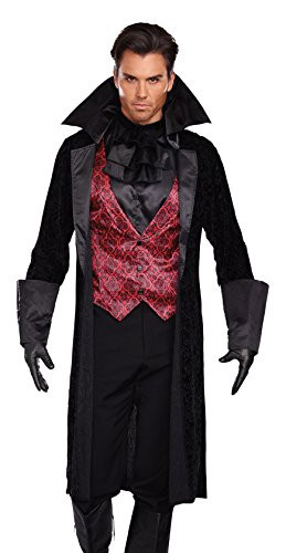 Dreamgirl Men s Bloody Handsome Costume  Black Red  Large