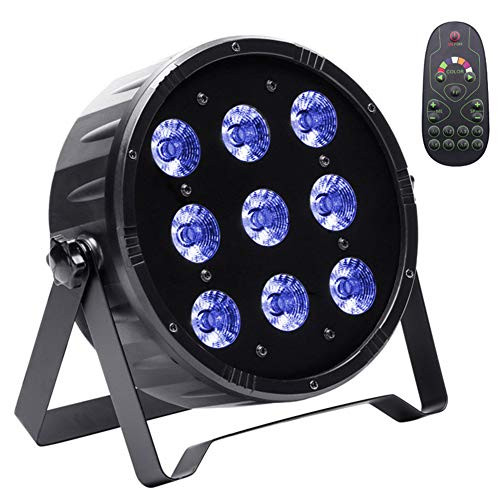 UKing Stage Lighting Par Can Lights 10W x 9 LED RGBW Uplights by DMX 512 Remote Control Great for Church Wedding Birthday DJ Disco Party Wash Lighting UKing Stage Lighting Par Can Lights 10W x 9 LED RGBW Uplights by DMX 512 Remote Control Great for Church Wedding Birthday DJ Disco Party Wash Lighting