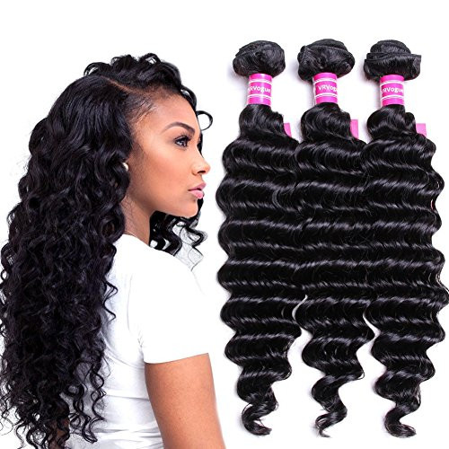 VRVOGUE Brazilian Deep Wave 4 Bundles 100 Human Hair 7A Unprocessed Brazilian Virgin Weave Human Hair Extensions Natural Color 8 10 12 14 VRVOGUE Brazilian Deep Wave 4 Bundles 100 Human Hair 7A Unprocessed Brazilian Virgin Weave Human Hair Extensions Natural Color 8 10 12 14