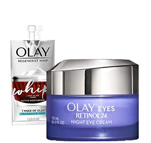 Olay Regenerist Retinol Eye Cream Retinol 24 Night Eye Cream 0 5oz Whip Face Moisturizer Travel Trial Size Bundle Olay Regenerist Retinol Eye Cream Retinol 24 Night Eye Cream 0 5oz Whip Face Moisturizer Travel Trial Size Bundle