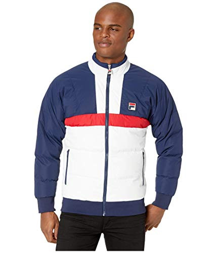 Fila Fausto Ski Jacket Peacoat White Chinese Red MD