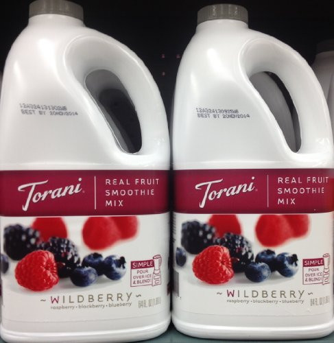 Torani Real Fruit Smoothie Mix WILDBERRY 64oz  2 Pack