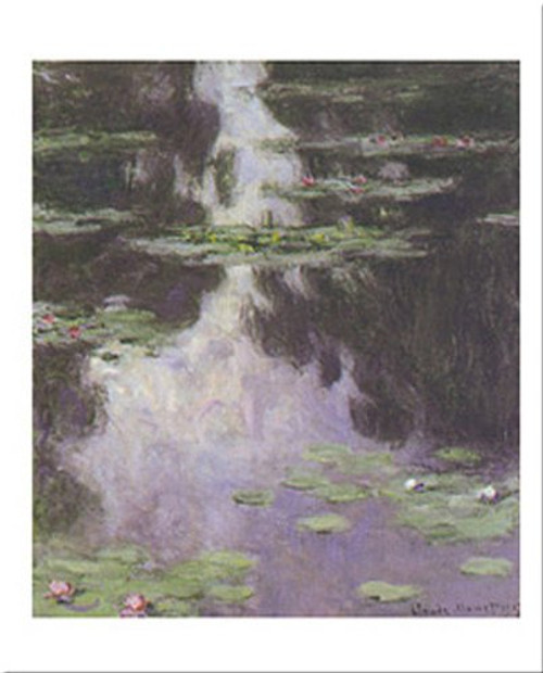 Water Lilies (Nympheas), 1907 by Claude Monet 28x20 Art Print Poster