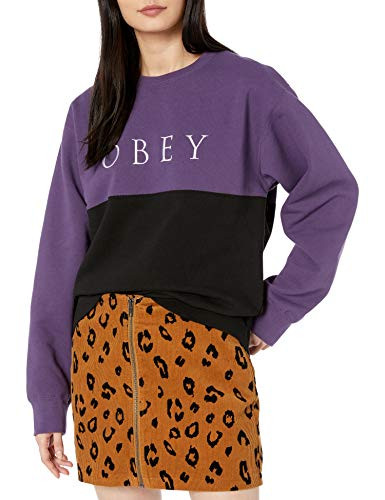 Obey Junior s Sonora Crew  Purple Black  X Small