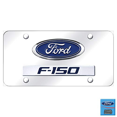 Au Tomotive Gold INC Ford F 150 3D Logo and Nameplate Chrome Steel License Plate Au Tomotive Gold INC Ford F 150 3D Logo and Nameplate Chrome Steel License Plate