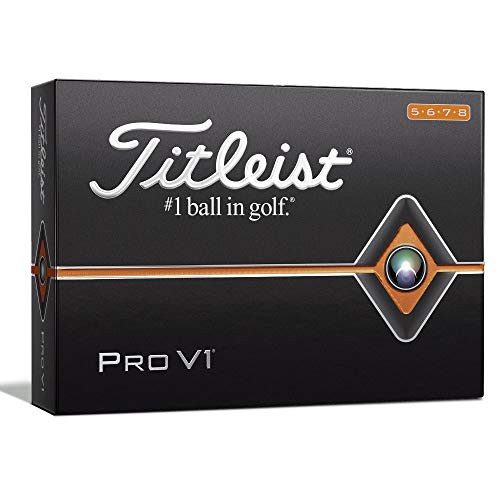 Titleist Pro V1 Golf Balls  White  High Play Numbers  5 8   One Dozen