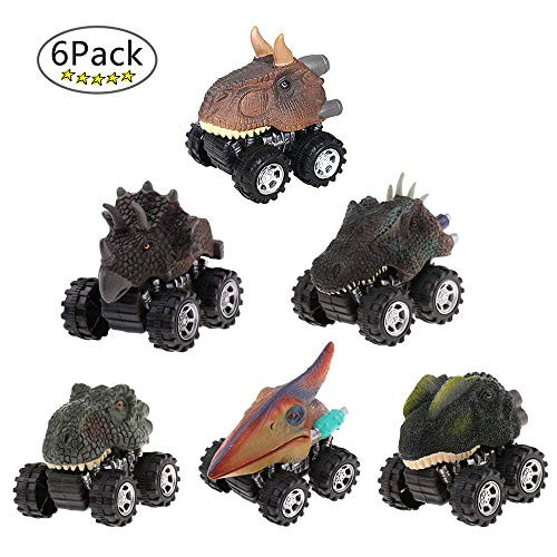 LTCtoy Dinosaur Toys Boys - Pull Back Dinosaur Cars (6 Pack),Animals Dino Toys,Dinosaur Cars Big Tire Wheel 3-15 Year Old Boys Girls Racing Gifts Kids,Including T-rex, Triceratops LTCtoy Dinosaur Toys Boys - Pull Back Dinosaur Cars (6 Pack),Animals Dino Toys,Dinosaur Cars Big Tire Wheel 3-15 Year Old Boys Girls Racing Gifts Kids,Including T-rex, Triceratops