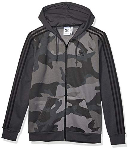 adidas Originals Men s Camo Full Zip Hooded Sweatshirt  multi carbon  Medium adidas Originals Men s Camo Full Zip Hooded Sweatshirt  multi carbon  Medium