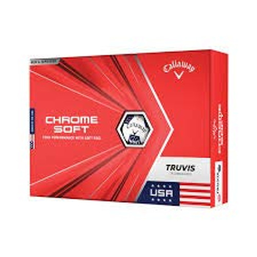 2020 Callaway Chrome Soft Golf Balls  Stars and Stripes Truvis