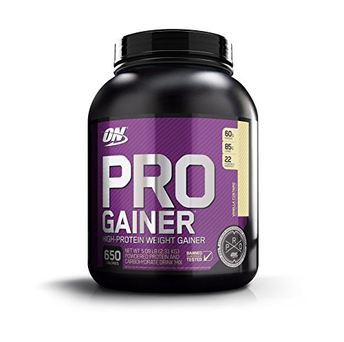Optimum Nutrition Pro Gainer Weight Gainer Protein Powder  Vanilla Custard  5 09 Pounds  Packaging May Vary