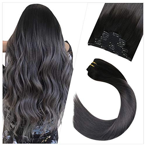Clip in Hair Extensions Human Hair Ugeat Clip in Hair Extensions Real Hair Extensions Clip in Human Hair 1B Off Black to Silver Hair Extensions 120g 7PCS Human Hair Clip in Extensions Clip in Hair Extensions Human Hair Ugeat Clip in Hair Extensions Real Hair Extensions Clip in Human Hair 1B Off Black to Silver Hair Extensions 120g 7PCS Human Hair Clip in Extensions