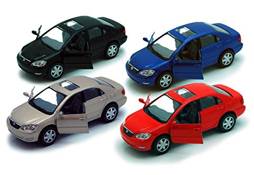KiNSMART Toyota Corolla, Set of 4 5099D - 1/36 Scale Diecast Model Toy Cars