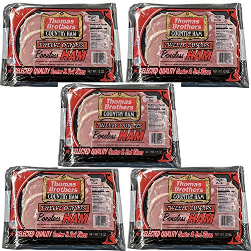 Country Ham Gift Pack  5   12 Ounce Packages of Country Ham in a Gift Box