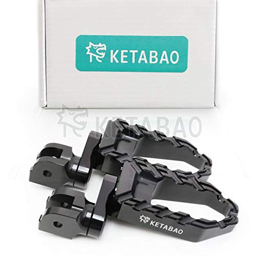 KETABAO Black 25mm Adjustable Highway BUZZ Front Foot Pegs For Buell M2 Cyclone S3 Thunderbolt All Year
