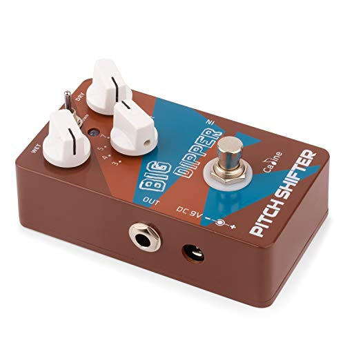 Caline Harmonizer Pedal Digital Octave Guitar Effect Pedal 7 Modes True Bypass Aluminum Alloy Housing Big Dipper Brown CP 36
