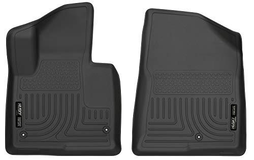 Husky Liners   13861 Fits 2013 15 Hyundai Santa Fe GLS  2013 17 Hyundai Santa Fe Limited  2017 18 Hyundai Santa Fe Limited Ultimate  2019 Hyundai Santa Fe XL Weatherbeater Front Floor Mats Black