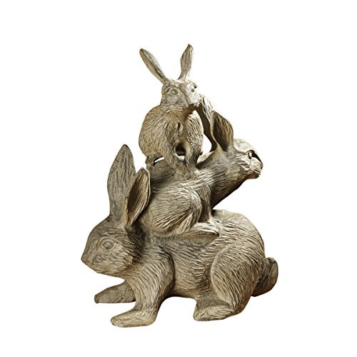 Design Toscano Bunched Bunnies Cast Iron Statue Design Toscano Bunched Bunnies Cast Iron Statue