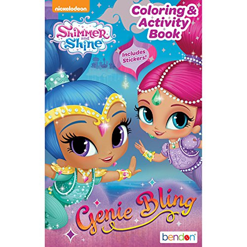 Bendon 42592-Amzb Shimmer and Shine 144-Page Super Digest Color and Activity Book (18-Count)