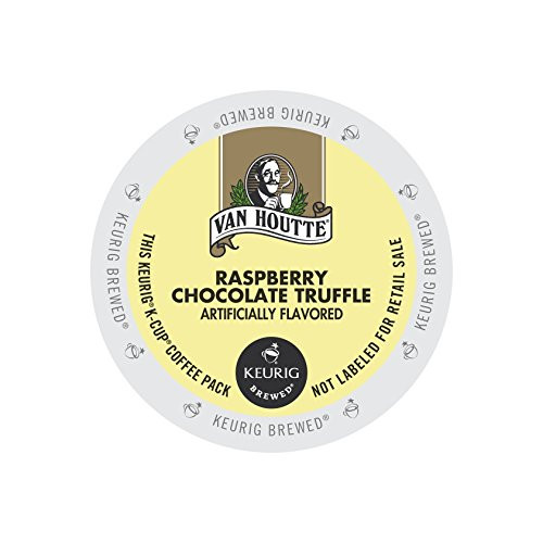 48 Count - Van Houtte Raspberry Chocolate Truffle Coffee K Cup For Keurig K-Cup Brewers and 2.0 Brewers