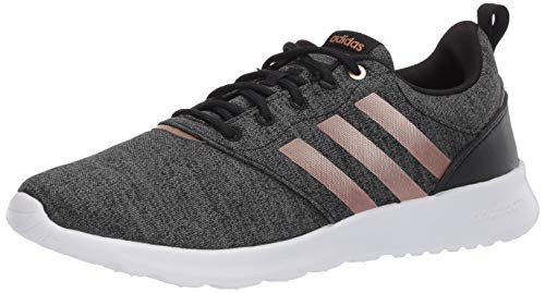 adidas Women s QT Racer 2 0 Running Shoe  Black Copper Metallic Grey  9