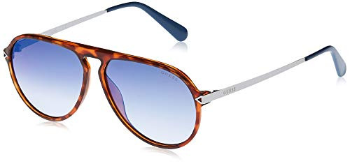 GUESS GU6941 Honey Tortoise Front Blue Gradient Mirror Lens One Size