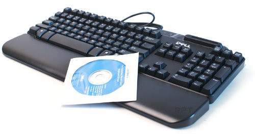 Genuine Dell SK 3205 104 Key Wired USB Keyboard KW240  NY559  KW218 With Smart Card Reader  Drivers Included   And Palm Rest