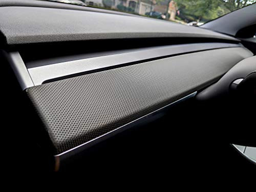 EV Wraps Tesla Model 3   Model Y Dash Wrap   Matrix Black