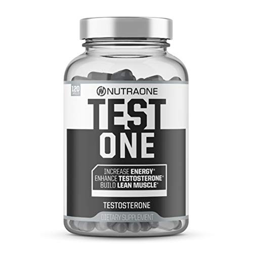 Testone Testosterone Supplement for Men by NutraOne   Natural Endurance  Stamina and Strength Booster  120 Capsules