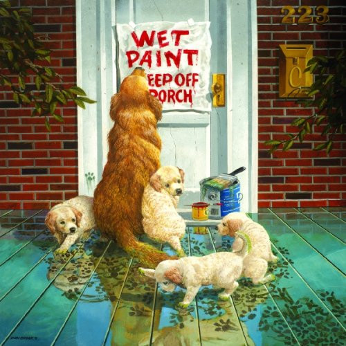 SUNSOUT INC Wet Paint   Dog and Puppy Puzzle   1000 pc Jigsaw Puzzle