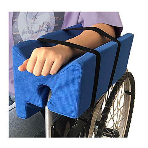 Wheelchair Armrest Pads Arm Trough for Wheelchair Arm Pads Lateral Support Armrests for Wheelchair Parts Cushions Contoured Arm Support Elevator Rest Tray  Blue