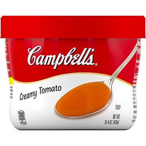 Campbell s Creamy Tomato Soup Microwavable Bowl  15-4 oz-