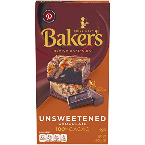 Baker s  Unsweetened 100  Cacao Baking Chocolate Bar  4 oz