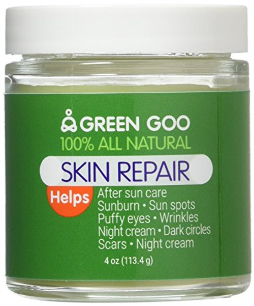 Green Goo All-Natural Skin Care, Skin Repair, Jar, 4 Ounce Green Goo All-Natural Skin Care, Skin Repair, Jar, 4 Ounce