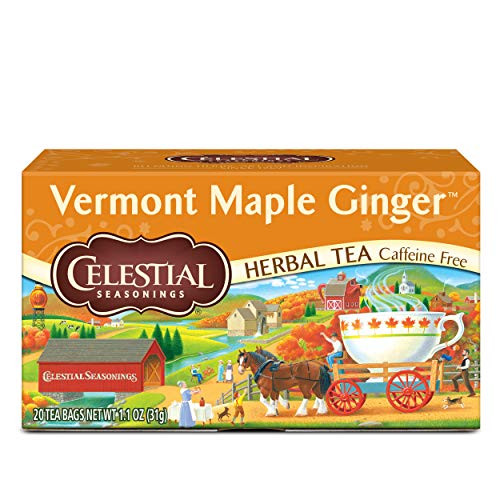 Celestial Seasonings Herbal Tea Vermont Maple Ginger 20 Count Box Celestial Seasonings Herbal Tea Vermont Maple Ginger 20 Count Box