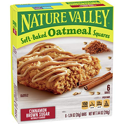 Nature Valley Soft-Baked Oatmeal Squares Cinnamon Brown Sugar  6 ct  7-44 oz