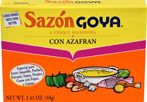 Goya Foods Sazón Seasoning With Azafran 1-41 Oz Box Goya Foods Sazón Seasoning With Azafran 1-41 Oz Box