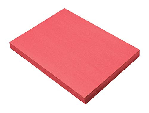 SunWorks Heavyweight Construction Paper  9 x 12 Inches  Scarlet  100 Sheets