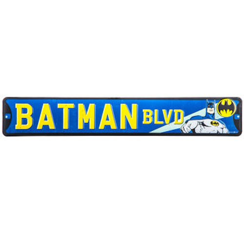 Batman Boulevard Metal Sign Wall Art Home Decoration Theater Media Room Man Cave