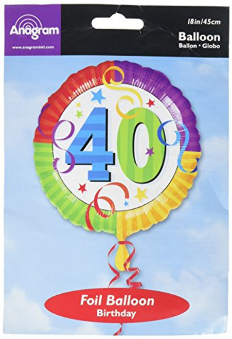 Anagram International Hx Perfection 40 Foil Balloon Multicolor Anagram International Hx Perfection 40 Foil Balloon Multicolor